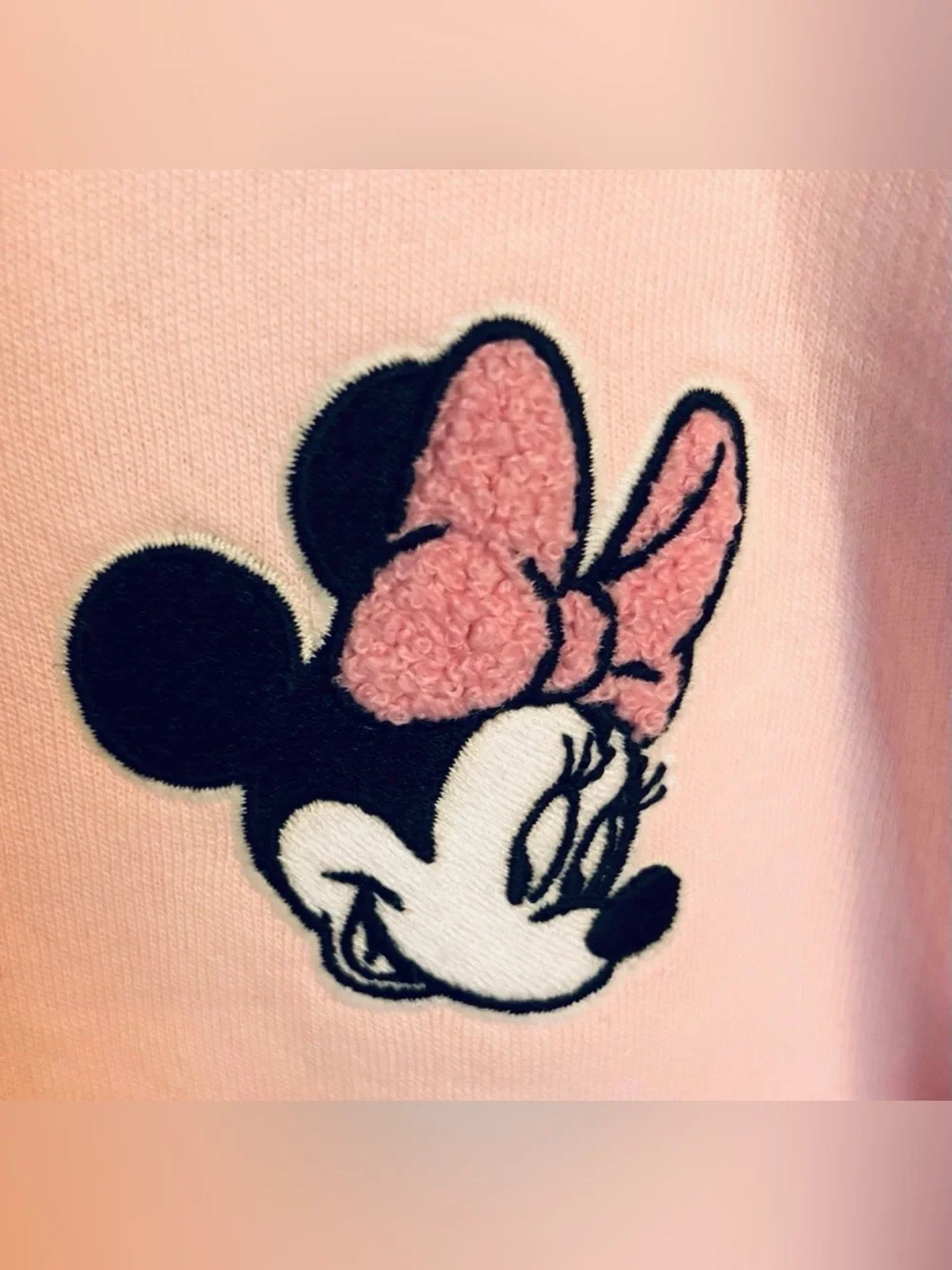 Disney Jumping Beans Minnie Mouse Toddler Pink Zip Up Hoodie, Size 5T New